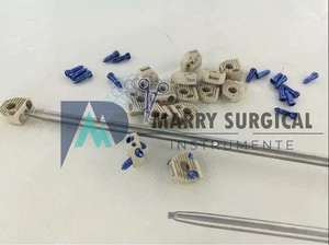 Locking 5mm CERVICAL FUSION SPINE CAGE (PEEK Material) with SCREWS 17 Pcs - Picture 1 of 3