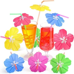 50PCS Party Supplies Paper Umbrella Drink for Hawaiian Beach - Picture 1 of 10