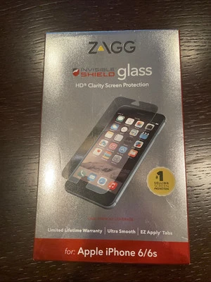 ZAGG Invisible Shield GLASS Screen Protection For iPhone 6 / 6s   New In Package - Image 1 of 2