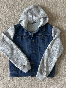 Cat & Jack Girls' Hooded Jacket Button-Up, Size 12/14 - Picture 1 of 6
