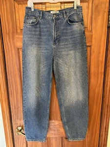 Jeans Reformation anni 90 vita alta vestibilità ampia gamba larga denim shasta blu •donna 28 - Foto 1 di 15