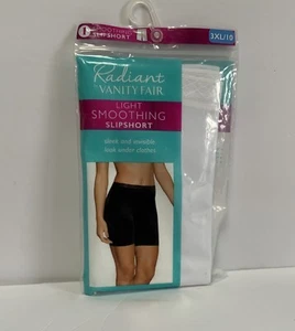 Vanity Fair Radiant Light Smoothing SlipShort, White - 3XL/10  And M/6 NEW - Picture 1 of 4