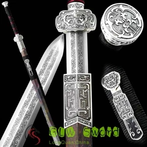Chinese KungFu Dao Sword Sharp High Carbon Steel Carving Blade RuYi Han Jian - Picture 1 of 12