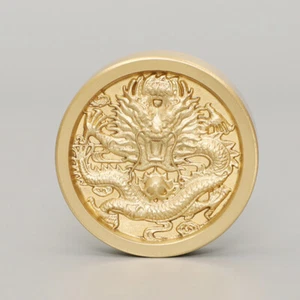 Reines Kupfer fliegender Drache Briefbeschwerer 纯铜飞龙镇纸八卦镇纸 书房桌面文房四��搭配用品 铜工艺品 - Bild 1 von 7