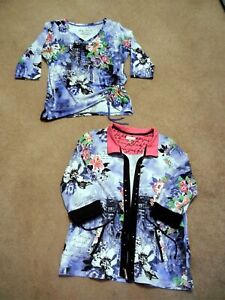 Onque Casual Womens Palm Tree Print 3/4 Sleeve Jacket