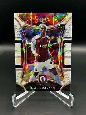 2023-24 Select Prem League Tim Iroegbunam #115 RC Cracked White Ice Prism 62/85 - Image 1 of 2