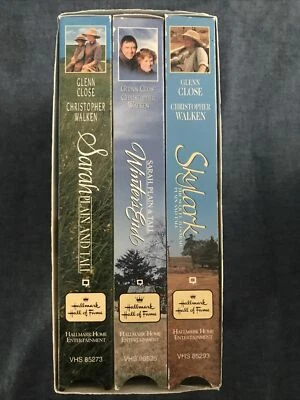 Sarah Plain & Tall Collection Hallmark Hall of Fame Trilogy 3 VHS Set TESTED  - Image 1 of 3