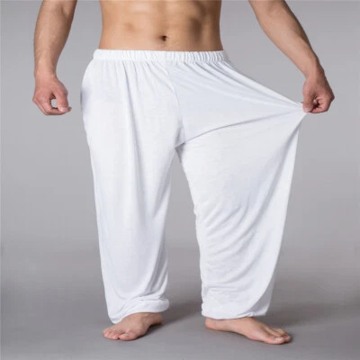 Pantalones holgados de tai chi para hombres y mujeres Pantalones de artes marciales Kung Fu Yoga Fitness Danza Foto 1 de 4