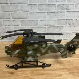 GI Joe 2001 Vintage Power Winch 2HQ-12 Funrise Helicopter Green- UNTESTED - Picture 1 of 6