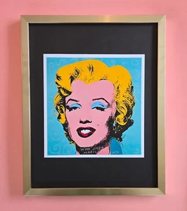 đŸ”¥AIDAN FLUX | Hand Signed Original Art Framed LtdEd COA "WHO SHOT MARILYN ? " - Picture 1 of 4