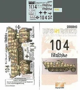Echelon Decals - 356045 x 1/35 Das Reich SdKfz 251/3 Ausf D Normandie - Bild 1 von 1