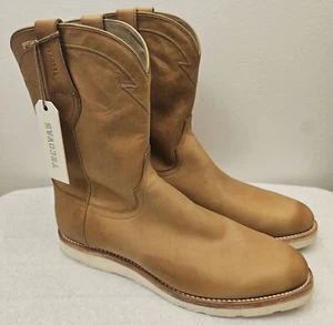TECOVAS - Botas Roper de piel de becerro de trigo 15 D "The Knox" para hombre - Nuevas en caja - Imagen 1 de 12