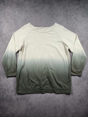 Suéter Caballete Los Angeles Mujer Grande Marfil Verde Ombre Tejido Manga Raglán Acogedor Foto 1 de 4