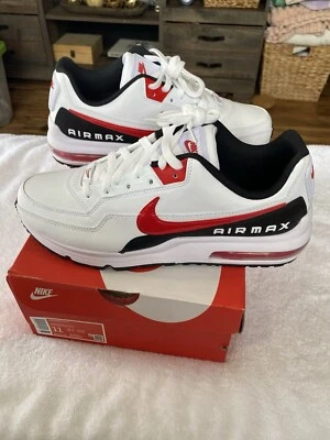 Size 11- Nike Air Max Ltd 3 White/University Red-Black US Mens **Brand New ** - Image 1 of 4