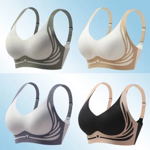 Women's Underwear Bra Wireless Bra Sports Runing Adjustable Comfort Soft New □ # - Picture 1 of 16