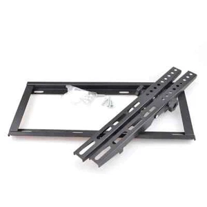 ULTRA SLIM FIXED TV WALL MOUNT BRACKET LED LCD PLASMA 32"-75" 110 lbs UK - Picture 1 of 24