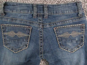 Stetson Jeans Womens 4L Blue Denim Hollywood Bootcut Low Rise Medium Wash 28x32 - Picture 1 of 15
