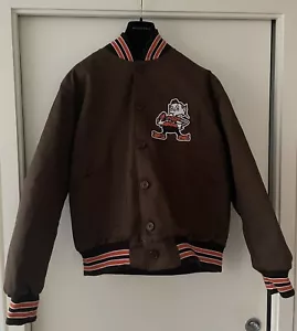 Ebbet’s Field Flannels Cleveland Browns Varsity Jacket New Small With Tags - Picture 1 of 5