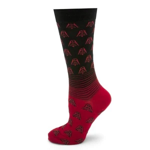 Star Wars Darth Vader Red Ombre Men's One Size Crew Socks - Picture 1 of 1