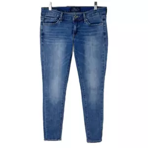 Jeans donna marca Lucky 4/27 Charlie skinny vita bassa blu lavaggio medio denim - Foto 1 di 7