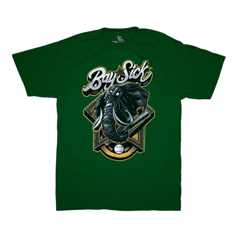 Oakland Athletics T-Shirt Size Medium by Bay Sick Elephant Design Cover