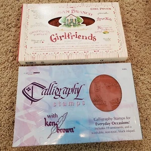 All Night Media Susan Branch Girlfriends 4267L & Calligraphy  Rubber Stamp Sets - Picture 1 of 10