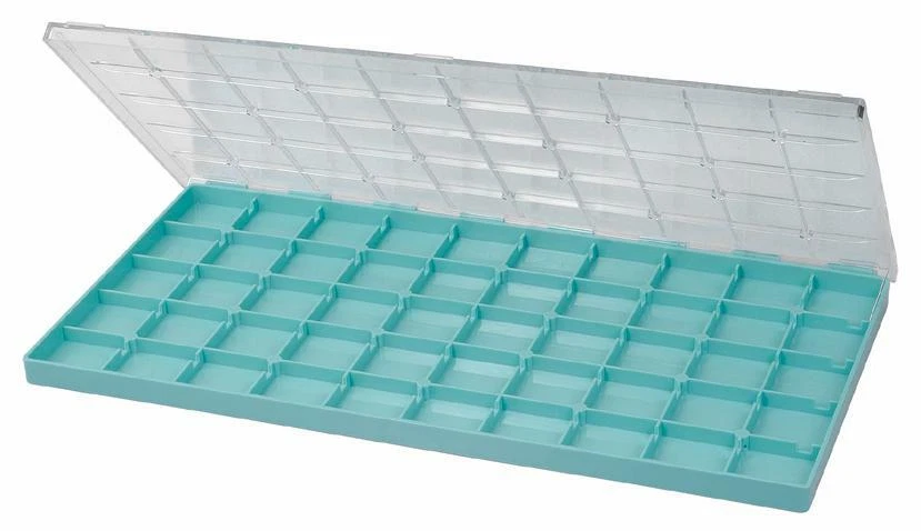 Horotec 17.533 WATCHMAKERS PACKAGING Plastic box with 50 compartments SWISS MADE - Image 1 of 1