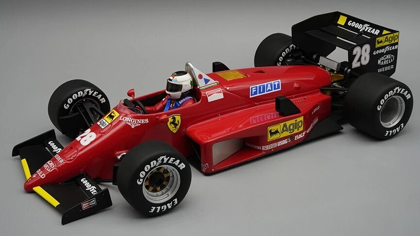 FERRARI 156-85 NURBURGRING GP 1985 STEFAN JOHANSSON W/DRIVER 1:18 - Immagine 1 di 1