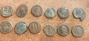 Lotto 12 Monete Romane - Non Identificate Leggi Descrizione - Foto 1 di 11