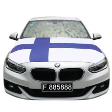 Produktbild - Sonia Originelli EM Fußball "Finnland" Motorhauben Überzieher Auto Flagge Fahne 