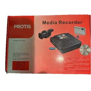 PROTIS Multi-function Media Recorder PT1190 DVD Recorder / Player HDMI USB. NEW - Afbeelding 1 van 4