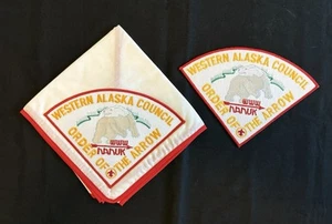 BSA OA Nanuk Lodge Neckerchief With Patch & Extra Patch - Picture 1 of 2