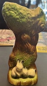 Eastgate Pottery England Fauna Vase Bunnies Under Tree Vase - Picture 1 of 6