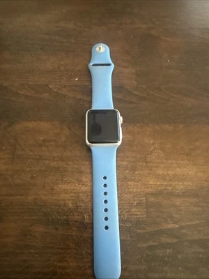 Apple Watch Series 2 GPS Smartwatch Blue Strap 38mm Touchscreen Aluminum Case - Image 1 of 4