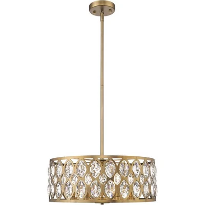 Lámpara de araña de latón Z-Lite 6010-24HB Dealey Foto 1 de 4