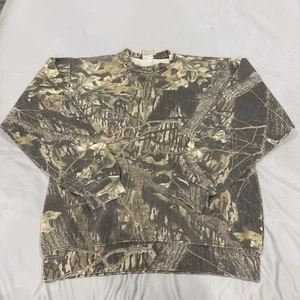 Sudadera Clásica Camuflada Roble Mossy De Colección Grande Camuflaje Cuello Redondo Y2K - Imagen 1 de 10