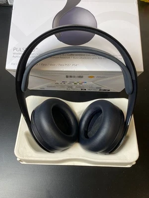 PlayStation Pulse 3D PS5 Headset - Schwarz Sehr gut in OVP DONGLE FEHLt!! - Bild 1 von 3