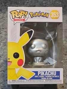 Funko Pop! Vinyl: Pokémon - Pikachu #353, Metallic Silver *Not 25th Anniversary* - Picture 1 of 8