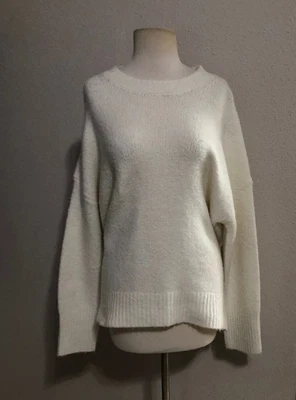 NWT Antonio Melani "L" Shimmering Ice Lorella  Acrylic Blend Ivory Sweater $89 - Image 1 of 4