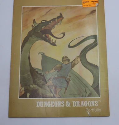 Vintage Dungeons & Dragons Portfolio Two Pocket Folder 1981 - Image 1 of 4