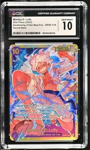One Piece Card Monkey D. Rufy SEC OP05-119 Risveglio della Nuova Era CGC 10 - Foto 1 di 2