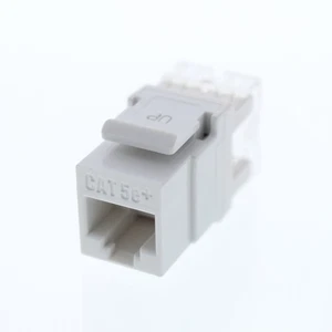 P&S White Keystone Connector Vertical Cat 5e Jack RJ45 Category 5e KS58AB-W - Picture 1 of 7