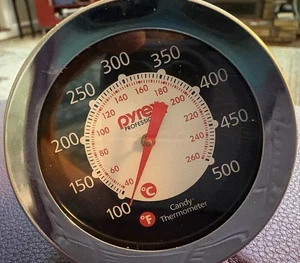 HARD TO FIND Pyrex Branded Candy Thermometer Excellent - Picture 1 of 4