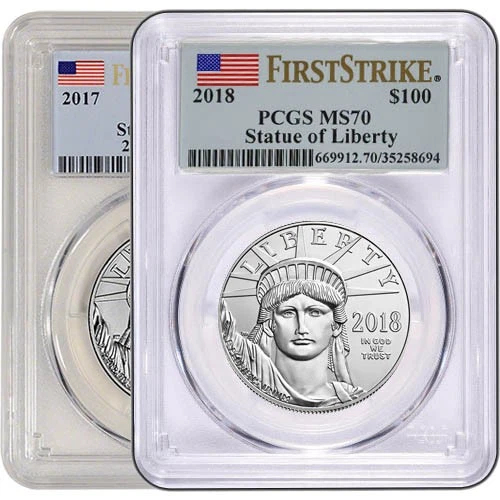 1 oz American Platinum Eagle Coin PCGS MS70 (Random Year) - Image 1 of 1