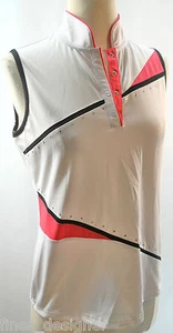 IZOD COOL FX MOVEMENT PULLOVER SLEEVELESS Snap NECK SHIRT TOP WOMEN SZ S NEW - Picture 1 of 5