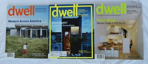3 Vtg DWELL 2004 2006 Renovations Think Small Modern World Issues Magazine lot - Bild 1 von 3