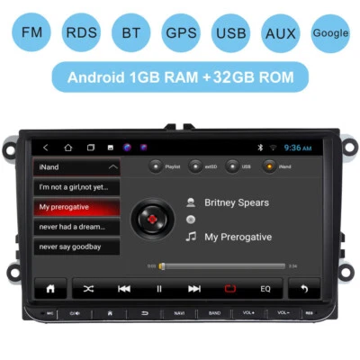 Head Unit for Skoda Octavia Columbus Fabia Roomster Yeti VW Golf MK6 GPS BT - Image 1 of 4