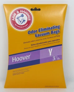 Arm & Hammer Geruchsbeseitigende Staubsaugerbeutel Staubsauger Windkanal Typ Y NEU 3er Pack - Bild 1 von 7