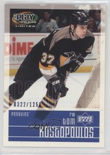 2001-02 Upper Deck Play Makers Limited /1250 Tom Kostopoulos #138 Rookie RC