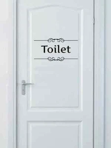 Wall Decal Sticker - Toilet (S215) - Picture 1 of 4